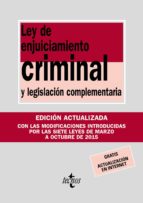 Ley De Enjuiciamiento Criminal Y Legislacion Complementaria Ed