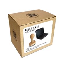 sello exlibris de madera + tampon estanterias-8436568172002