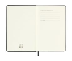 agenda moleskine 2026 semanal horizontal pocket negra tapa dura-8056999275303