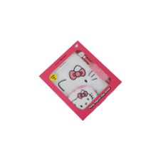 set de libreta a5 de peluche, monedero y boli - hello kitty-8445641070524