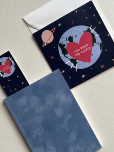 arte papel felicitacion 16x16 world-8436615383252