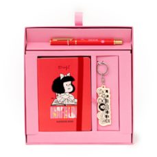 mr. wonderful set de agenda pocket a6 2026 semanal + llavero con charms + boli - mafalda-8445641071958