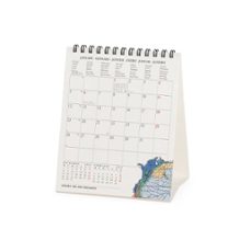calendario 2026 sobremesa mes vista vintage maps legami-8052694034672