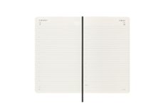 agenda 18 meses 2025-2026 diaria large negra tapa blanda moleskin-8056999275372
