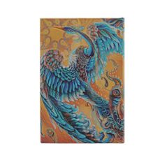 libreta pájaro de cielo mini (140x90x16) rayada de 176 páginas y cierre con banda elástica cortes del libro impresos paperblanks azul-9781439796887