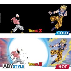 dragon ball - taza mágica térmica - 460 ml - dbz/goku vs buu-3665361139690