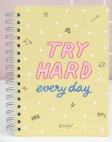 mr. wonderful small notebook - try hard every day-8435460732901
