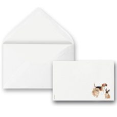 arte papel tarjeta 9x14 dog team+sobre sin forrar-8436608788811