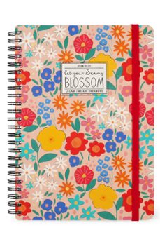 agenda semana vista 16 meses 24/25 con espiral legami flowers-8052694012441