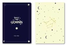 tantanfan pack 2 cuadernos grapados a6 horóscopo negro - geminis-8432715139041