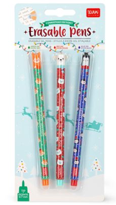 Set 3 bolígrafos borrables Legami Edición Especial Navidad - Bolígrafo -  Los mejores precios