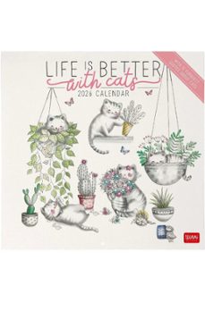 calendario 2026 pared mes vista sketchy cats legami-8052694033361