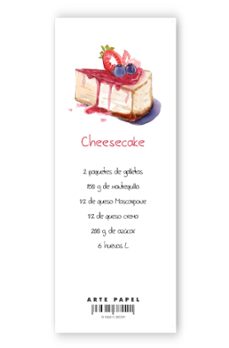 artepapel marcapaginas cheescake-8436615385591