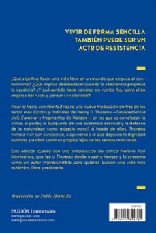 pisar la tierra con libertad-henry david thoreau-9788449344701