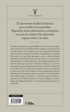 la perversión del anonimato-alex grijelmo-9788430627011