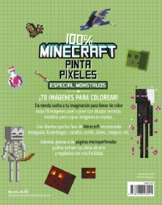 100% minecraft. pinta píxeles. especial monstruos-9788408298021