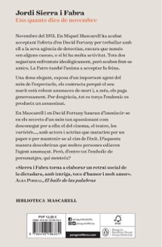 uns quants dies de novembre (inspector mascarell 11)-jordi sierra i fabra-9788418196331