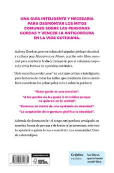 solo necesitas perder peso-aubrey gordon-9788425370731
