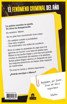 Imagen Secuandaria de El asesino no es Mateo (NIVEL EXPERTO). El libro juego criminal del momento. Encuentra el culpable entre miles de sospechosos. Abrir galería completa.