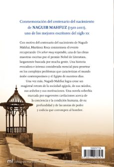 un señor muy respetable-naguib mahfuz-9788427038561