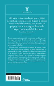 otras mentes: el pulpo, el mar y los origenes profundos de la consciencia-peter godfrey smith-9788430619061