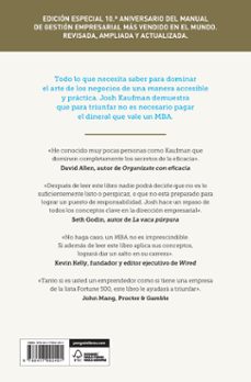 mba personal (edicion especial 10º aniversario)-josh kaufman-9788417992491