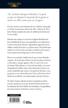 tiempos ridiculos-javier marias-9788420475691