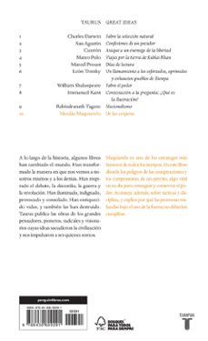 de las conjuras (great ideas)-nicolas maquiavelo-9788430609291