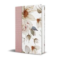 la biblia católica: edición letra grande. tapa dura, tela rosada con flores-9798890985309