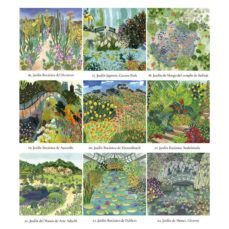 jardines para decorar con 1.000 pegatinas de pétalos, hojas y flo res-angela mckay-mouni feddag-9788403517332