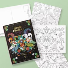 jungla cosmica: 30 postales para colorear-catalina estrada-9788401019685