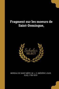 fragment sur les moeurs de saint-domingue,-9780274581801