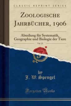 zoologische jahrbucher, 1906, vol. 23-9781390532401