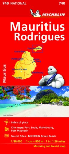 mauritius rodrigues 2019 (mapa national michelin) (ingles)-9782067233201