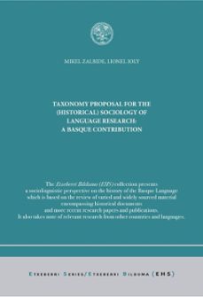 taxonomy proposal for the (historical) sociology of language research (ebook)-mikel zalbide-lionel joly-9783968696201
