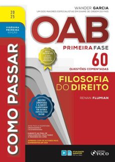 como passar oab primeira fase - 60 questes comentadas - filosofia do direito (ebook)-renan flumian-9786561204101