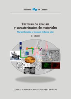 tecnicas de analisis y caracterizacion de materiales-marisol faraldos-consuelo goberna-9788400108601