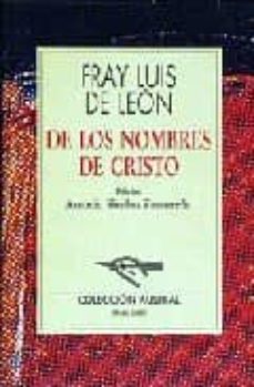 de los nombres de cristo-luis de leon-9788423919901