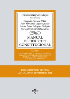 manual de derecho constitucional volumen i-9788430985401