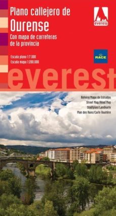 plano callejero de ourense. con mapa de carreteras de la provinci a (serie roja)-9788444132501