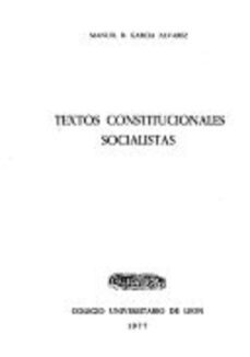 textos constitucionales socialistas-9788460008101