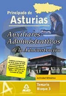 auxiliares administrativo de la administracion del principado de de asturias. temario bloque iii. actividad ofimatica-9788467631401