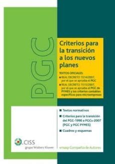 pgc criterios para transicion a los nuevos planes-9788482356501