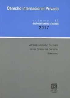 derecho internacional privado vol ii-9788490455401