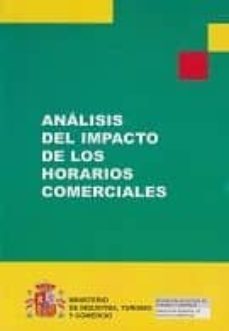 analisis del impacto de los horarios comerciales-9788496275201