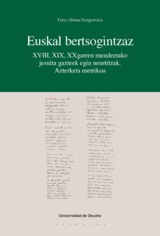euskal bertsogintzaz (ebook)-patxi altuna bengoetxea-9788498308501