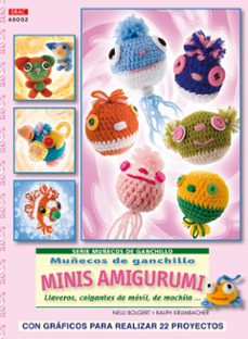 muñecos de ganchillo minis amigurumi: llaveros, colgantes de vomo vil, de mochila-9788498741001