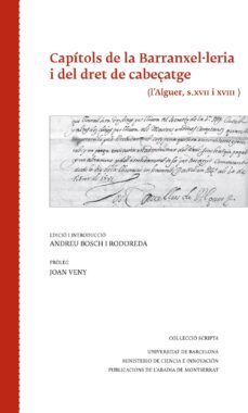 capitols de la barranxel·leria i del dret de cabeçatge-andreu bosch i rodoreda-9788498836301