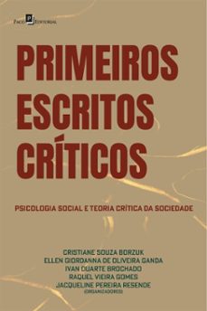 primeiros escritos criticos (ebook)-cristiane souza borzuk-9788546230501