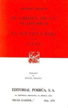 el crimen de un academico.la azucena roja-9789684327801